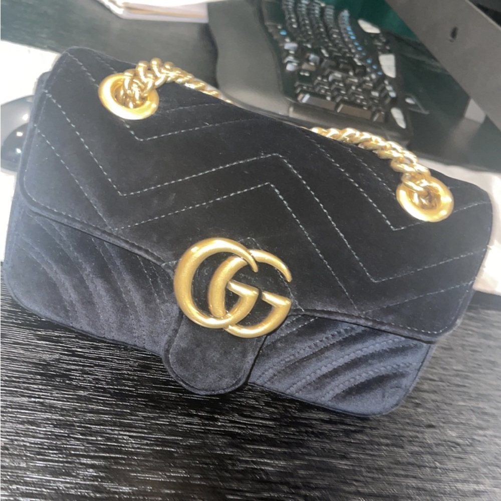 Gucci velvet gg marmot